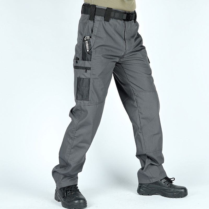 Cross-Border Hot-Selling Invader Tactical Pants Men's Autumn and Winter Wear-Resistant Training and Combat Training Multi-Flap Pocket Pants Waterproof Outdoor Multi-Flap Pocket Pants Pants