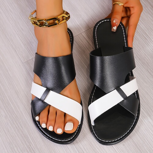 Women's Elegant Strappy Sandals Yellow and Green Soft