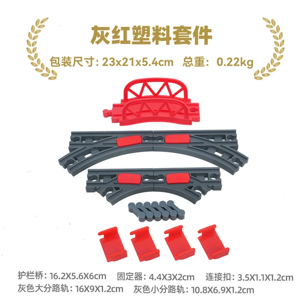 Gray red plastic kit