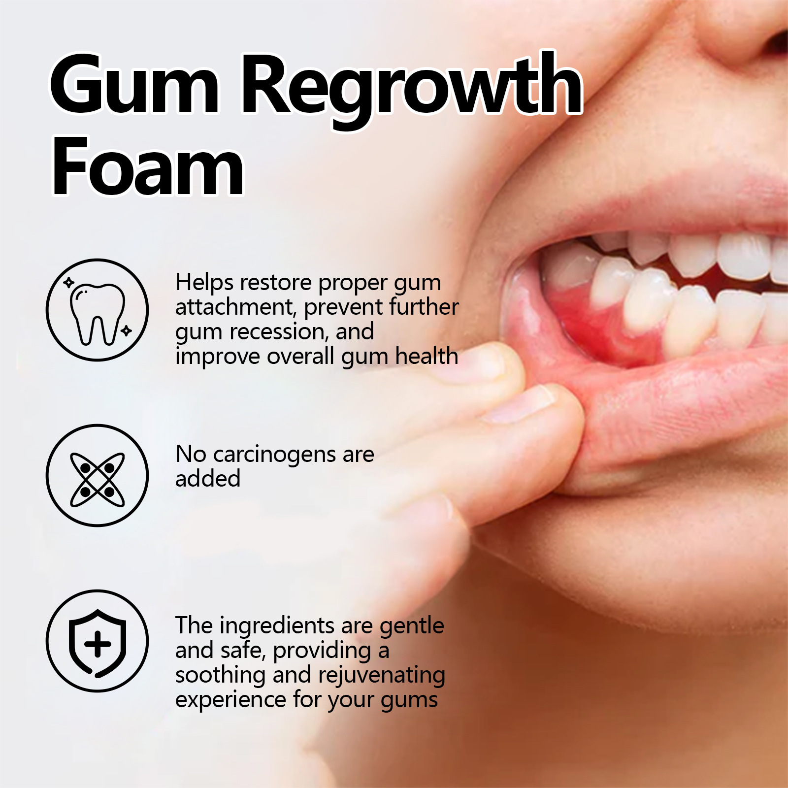 oralhoe Gingival bubble Mousse Clean tooth tooth toothy caregive…