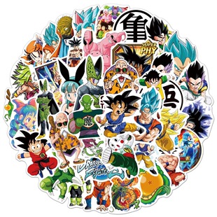 100 Pieces of Dragon Ball Graffiti Stickers Removable Trolley Case Notebook Scooter Refrigerator Living Room Mobile Phone Stickers Waterproof