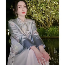 秋装2025年新中式女装复古国风改良旗袍唐装上衣刺绣重工短外套