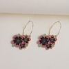 Tide, earrings, fashionable accessory, flowered