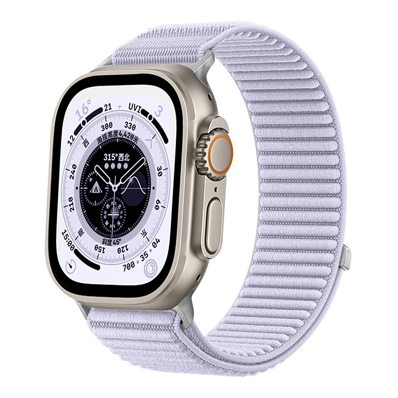 Correa de Nylon Tejido para Reloj Inteligente Apple Watch 10/11/12, Ajustable