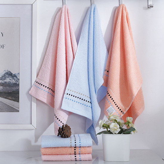 Serviette de visage en coton pur douce et absorbante satin_voghion.com