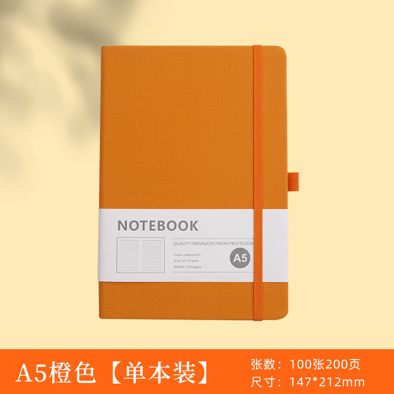 笔记本定制a5商务加厚办公用绑带日记本a6随身口袋本皮面记事本子|undefined