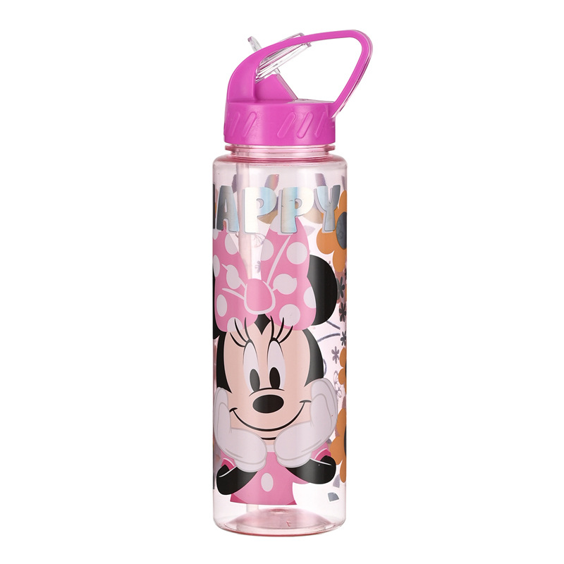 Gran por mayor PP + PET taza de agua deportiva de dibujos animados para niños taza de paja de agua potable taza de agua deportiva de gran capacidad taza de mano conveniente