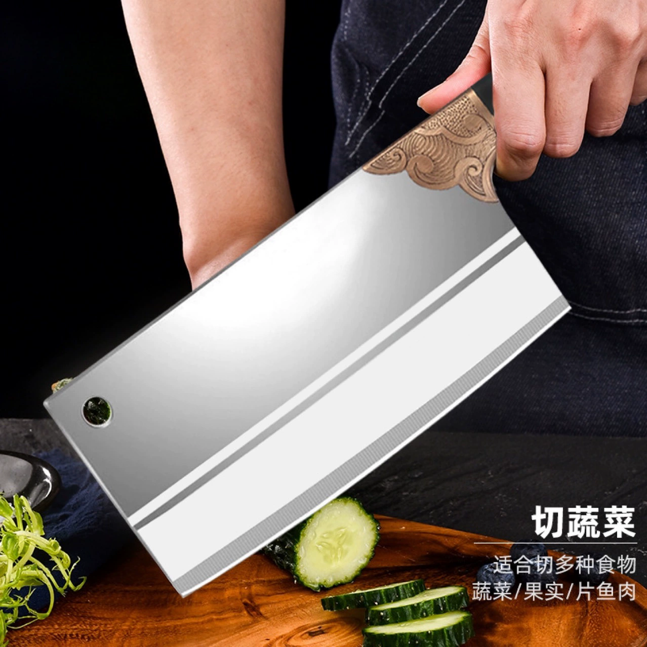 Кожаный кухонный набор Yangjiang: нож для нарезки, стальной нержавеющий резак для мяса, разделочный нож, острый резак, резак для нарезки
