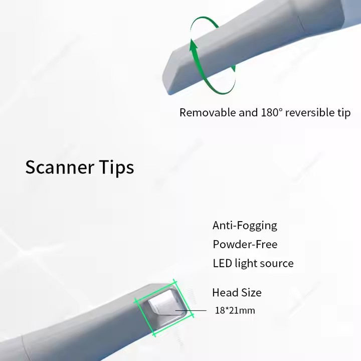 Escaner dental intraoral digital Impresión digital 3D para implantes de ortodoncia oral