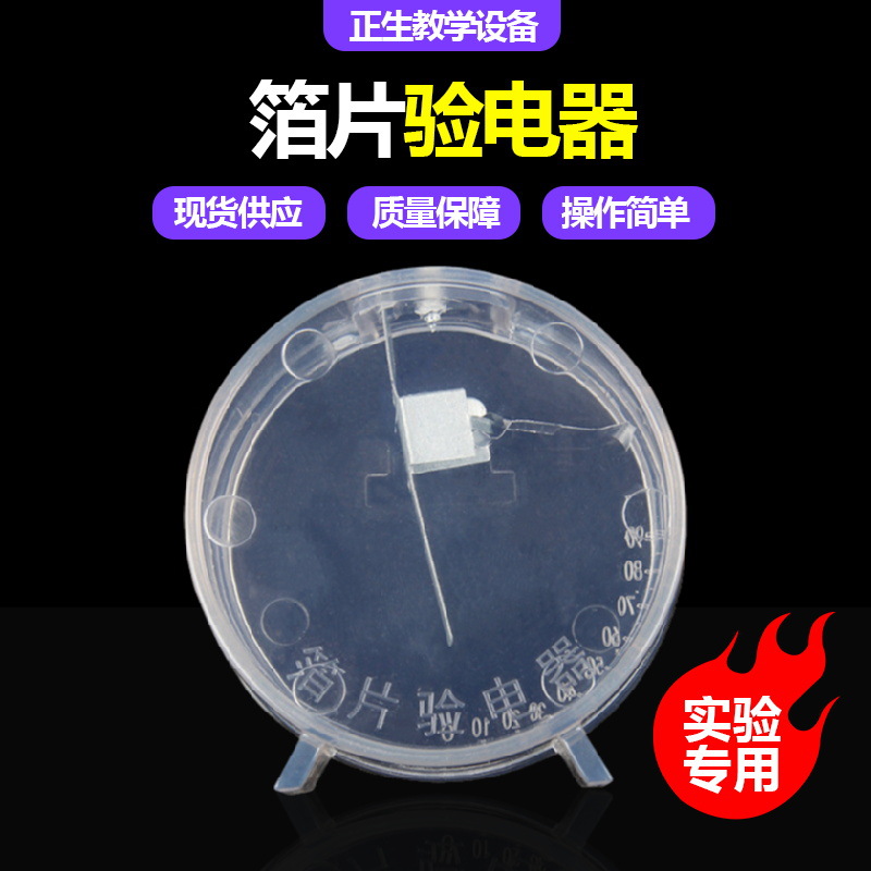 实验电器物理静电学实验仪器初中教师学生摩擦起电教具箔片电子
