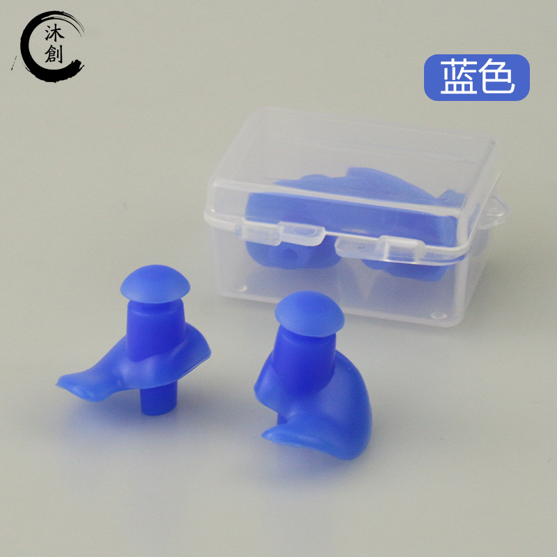 Natación tapones para los oídos de silicona tapones para los oídos impermeables natación caja espiral tapones para los oídos adultos baño de buceo fabricante de silicona