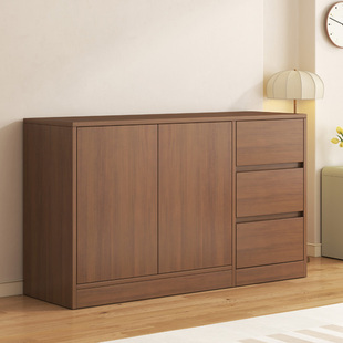 Sideboard Household Wooden Cupboard Modern Minimalist Living Room Wall-Mounted Integrated 2025 New Tea Storage Cabinet