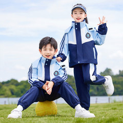 新款中小学生校服春秋装三件套学生班服春运动会幼儿园冲锋衣套装
