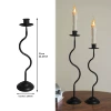 31cm high (black iron candlestick)