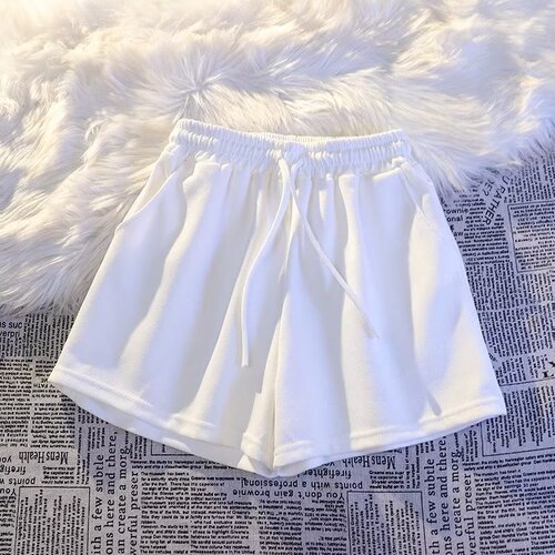 Summer loose, slimming hot pants for women, Korean style pure color yoga pants, all-matching casual home sports three-quarter shorts