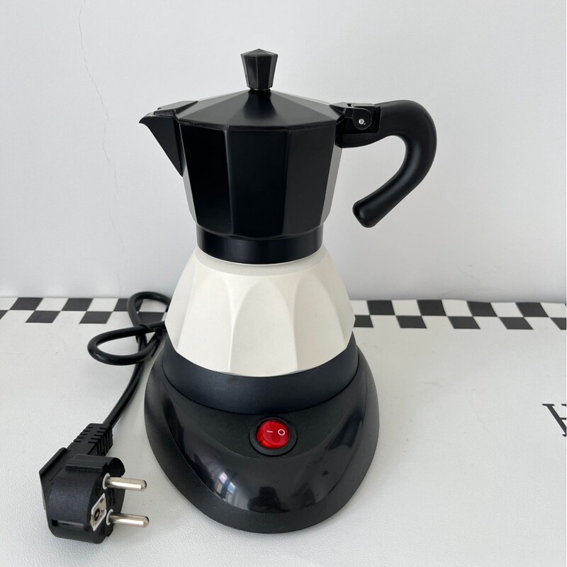 Cuba Coffee Maker 4 Cups Moka Pot with Heating Base Coffee Pot for Home Travel