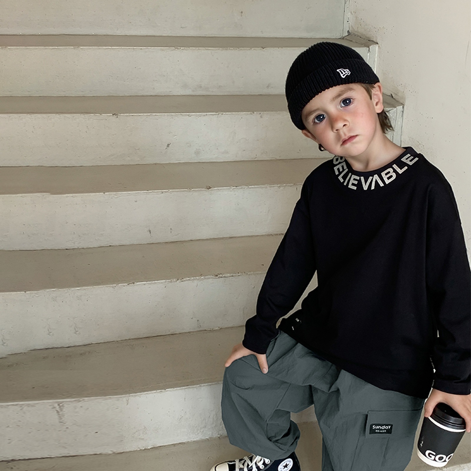 Camiseta de manga corta de cuello redondo de los niños Camiseta de manga corta de algodón de verano de los niños impresión tridimensional superior