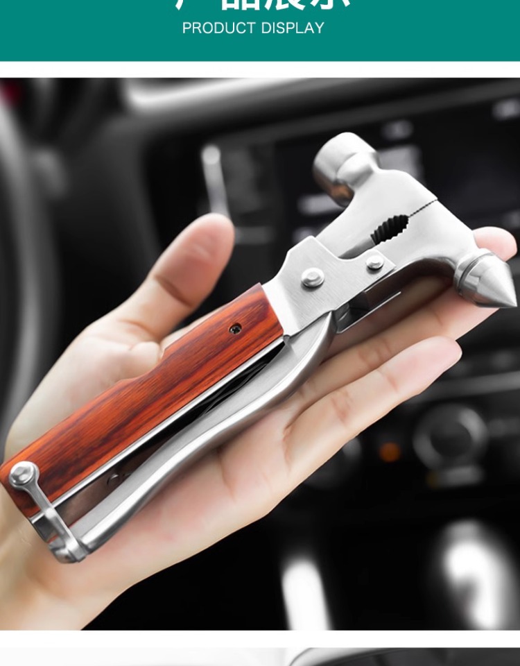 Suitable for Car Window Breakers, Multifunctional Safety Hammer, Car Interior Fire Emergency Window Glass with Cutter