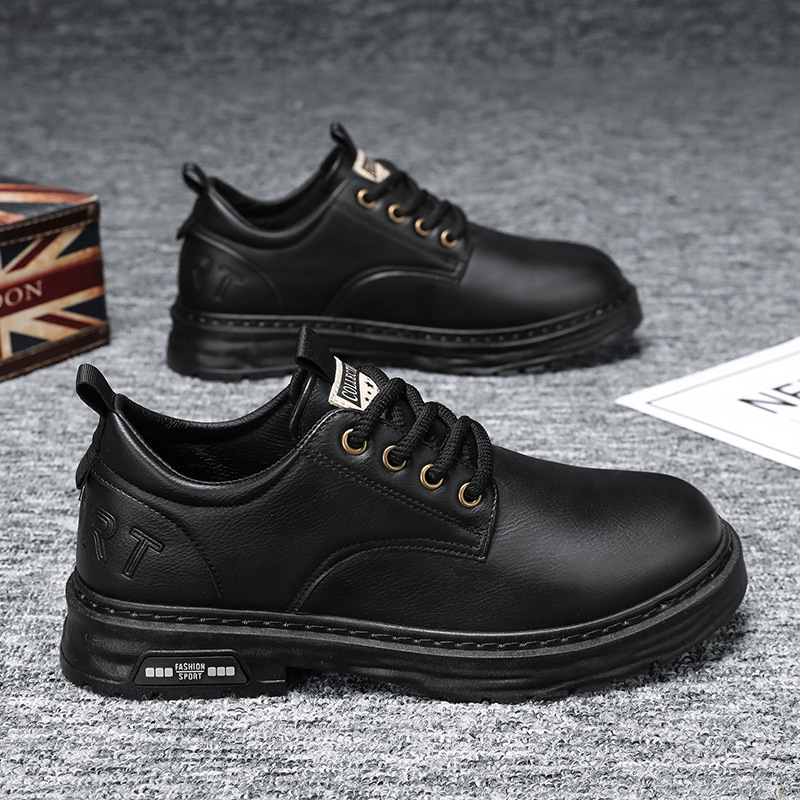 Zapatos de cocinero para hombre otoño 2024 nuevos zapatos de hombre moda zapatos de skate casuales para hombres zapatos de cuero antideslizantes para hombres