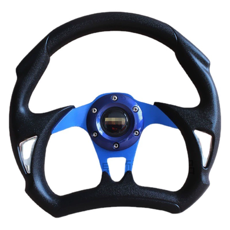 Автомобиль модифицированный руль металлический гоночный видеоигра картинг руль PU конкурентоспособный кожаный 13-дюймовый руль