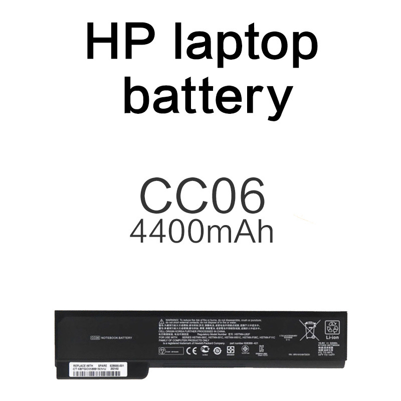 Cc06 4400Mah Suitable for Hp Pro 6460B 6560B Elite 8460P 8470P Battery