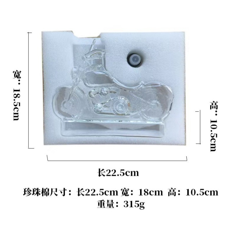 摩托车泡酒瓶密封威士忌酿酒罐家用高硼硅玻璃泡酒器收藏装饰摆件|undefined