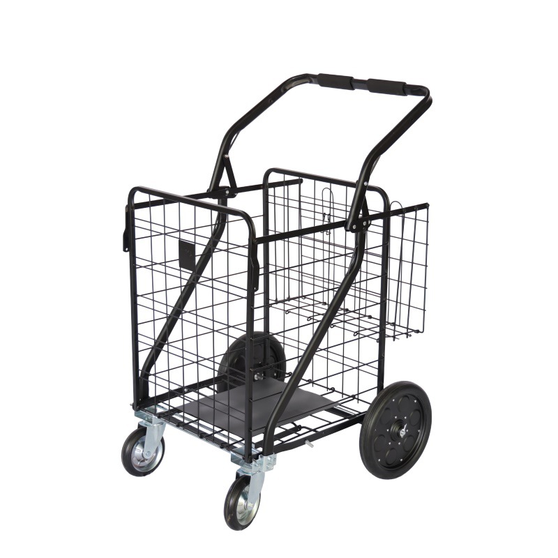 Supermarket Household Grocery Shopping Cart for the Elderly Express Delivery Foldableing Trolley Can Be Customized with Large Capacity Foldableing Shopping Cart