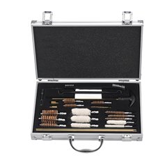 gk08 gun brush with crochet double-headed toothbrush cleaning brush set aluminum box wooden box gun maintenance tool barrel brush