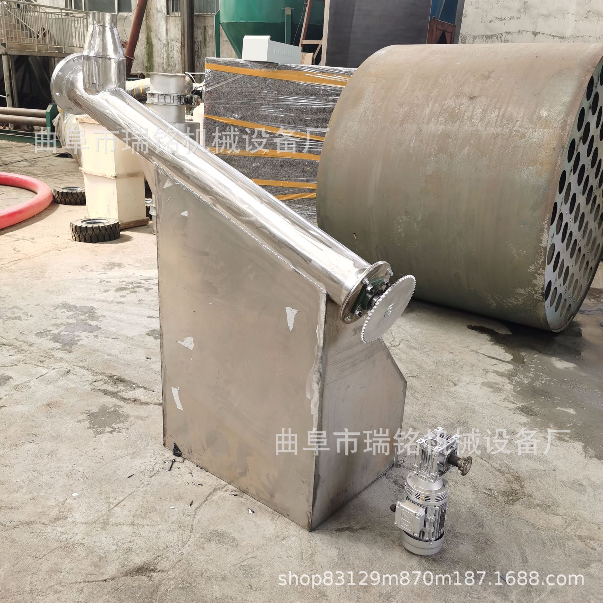 89mm管径铁粉沫子微型螺旋喂料机 TGFF医药粉末不锈钢螺旋提升机