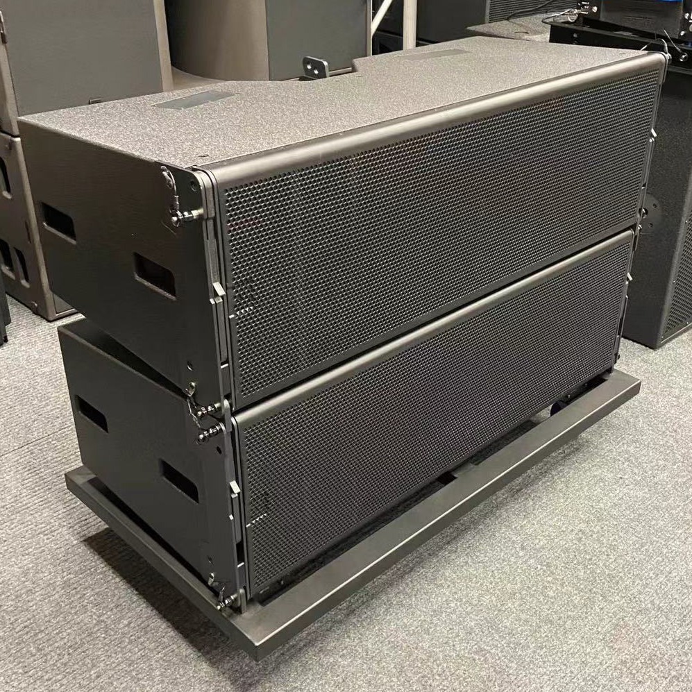 Sistema de sonido profesional para conciertos al aire libre WPL, altavoces de arreglo lineal de tres vías y doble woofer de 12 pulgadas, estéreo para conferencias