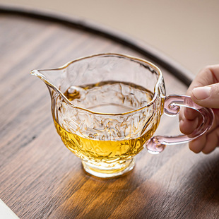 Hammer pattern fair cup transparent high borosilicate glass tea dispenser simple tea sea women's mini small capacity uniform tea cup