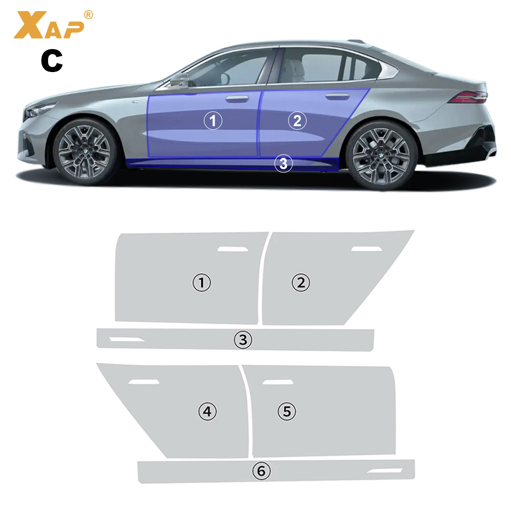 Cross-border special for BMW 5 Series G60M Sports TPU Invisible Paint Protective Film Anti-scratch and Brightening