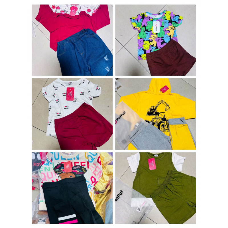 Patpat children's clothing sets, export brand, Patpat Sets fashion sets, factory wholesale, first-hand source.