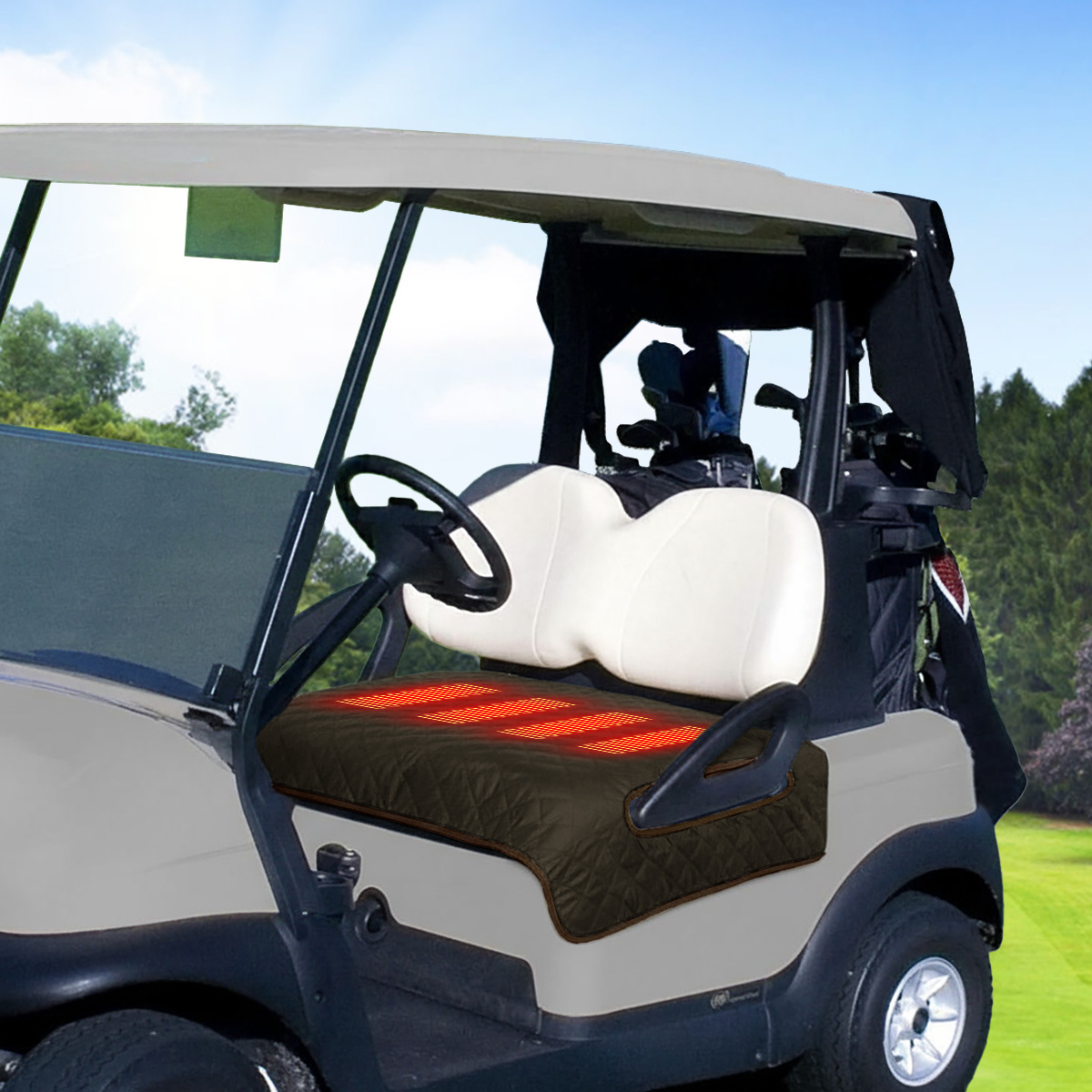 Cross-Border Golf Cart Heating Pad USB Heated Seat Cushion Winter Seat Warmer Low Voltage Portable Electric Blanket Wholesale