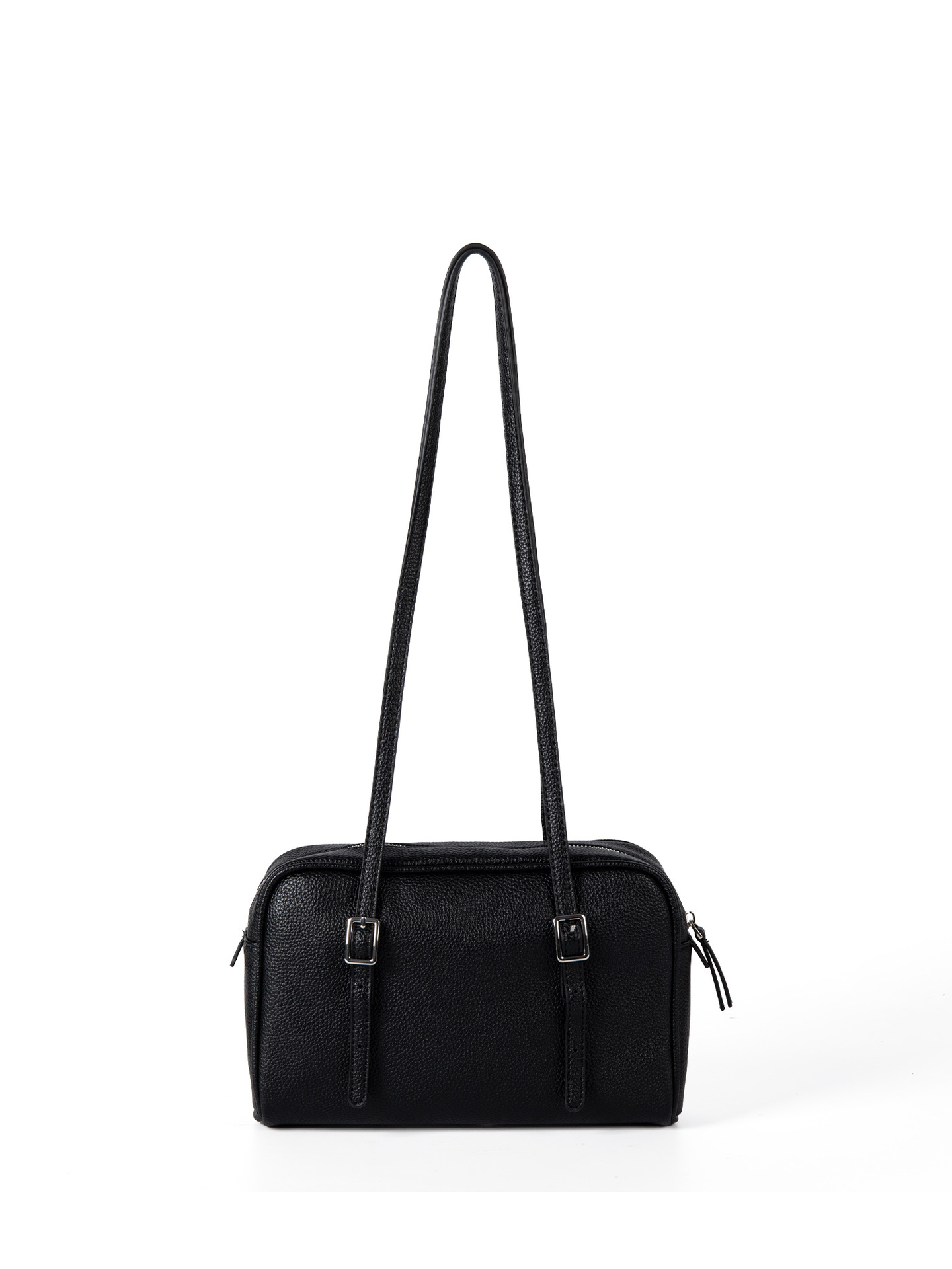 Korean Style Niche Design Lychee Grain Underarm Bowling Bag For Women, Large Capacity Retro Versatile Handbag & Shoulder Bag - Thumbnail 8