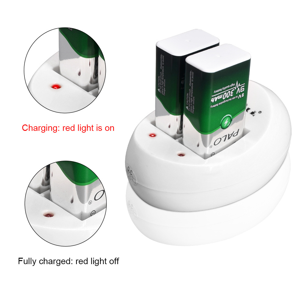 [Smart Power Off] 9V Rechargeable Battery Wireless Microphone KTV Instrument Rechargeable Battery Set