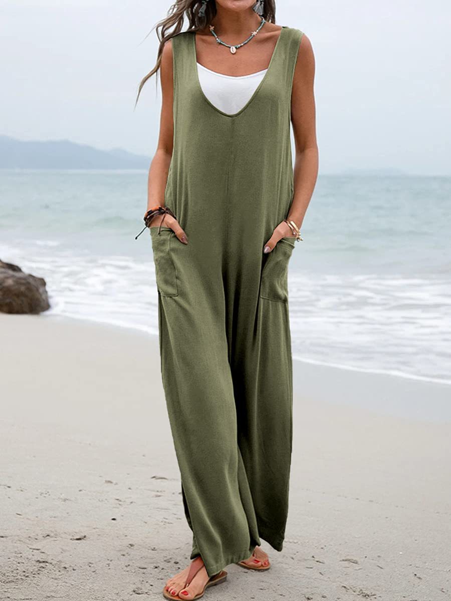 Women's Daily Casual Solid Color Full Length Jumpsuits display picture 16