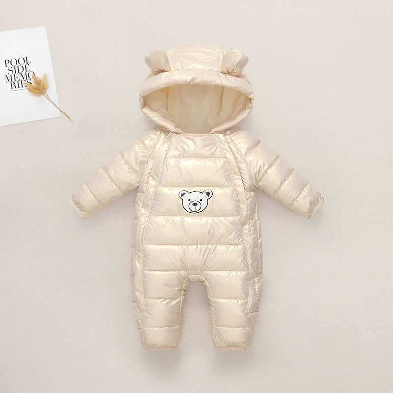 [Одежда для новорожденных Детский комбинезон осенне-зимний утолщенный куртка с хлопковой подкладкой детская одежда для скалолазания зимнее пальто