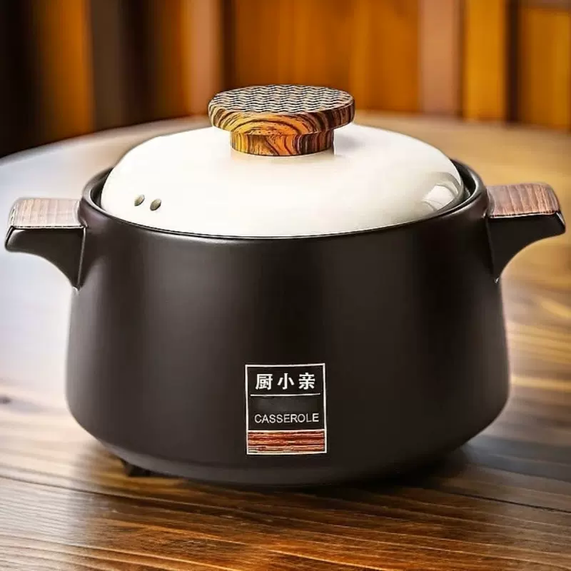 砂锅炖锅家用燃气耐高温陶瓷煲汤锅干烧不裂煤气灶煲仔饭煲汤砂锅