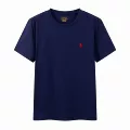 Royal blue red label