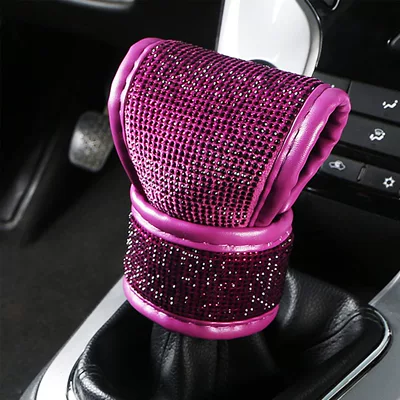 Sürətlər qutusu və əl tormozu başlıqları, Gear Set Car Rhinestone Gear - 1-pack-purple-bottom-purple-diamond