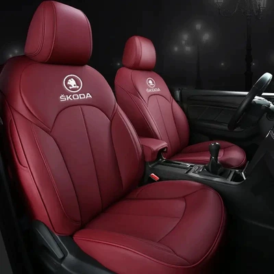 Cushion All-Season Genuine Leather – Modelə uyğun (Original) oturacaq örtükləri - burgundy-standard-edition-five-seats-nappa-leather-full-surround-front-and-rear-rows
