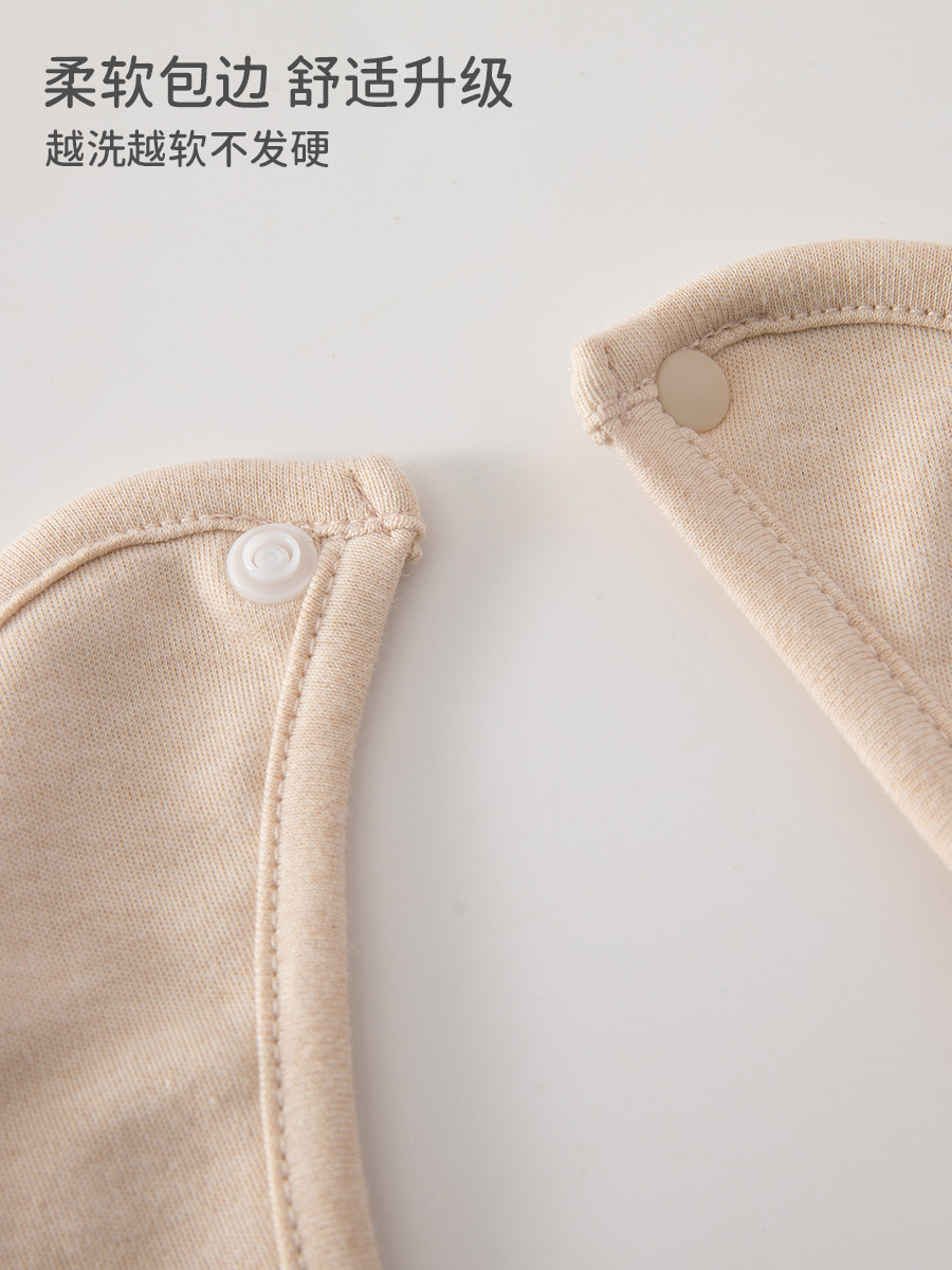 Otoño y invierno: buñuelo de bebés tipo A toallas de saliva de algodón de doble capa, toallas de absorción de leche para bebés, buñuelo rojo para bebés
