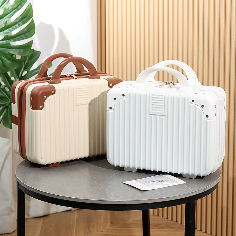 Retro handheld gift box, suitcase, storage box, bag, 14 inch