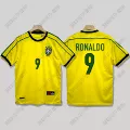 1998 brazil home short-sleeved no. 9 ronaldo