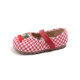 Korean Style Women's Shoes Cherry Plaid French Style Children's Princess Leather Shoes Western Style Baby Girl Shoes Round Toe Toddler Shoes