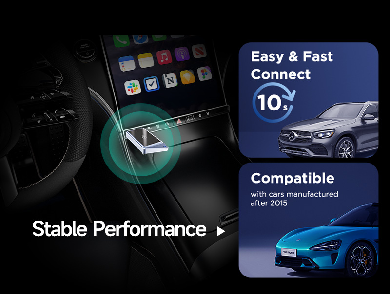 Cross-Border Wireless Carplay Box Upgrade Android Smart Car-Machine Interconnection Module Car Carplay Printed Logo