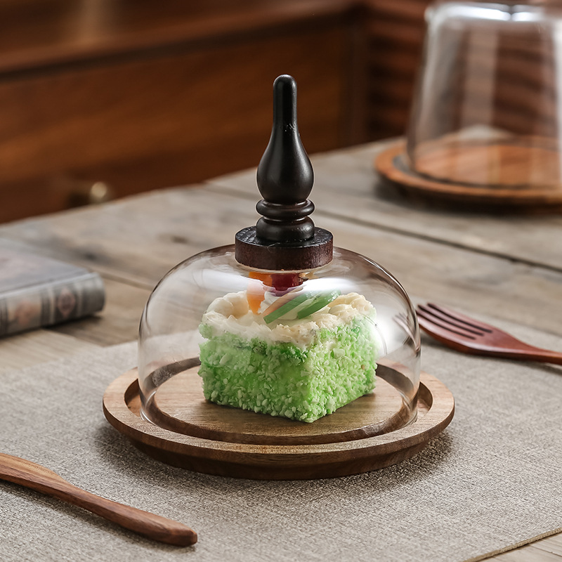 Pastel de madera transfronterizo bandeja de dulces pan