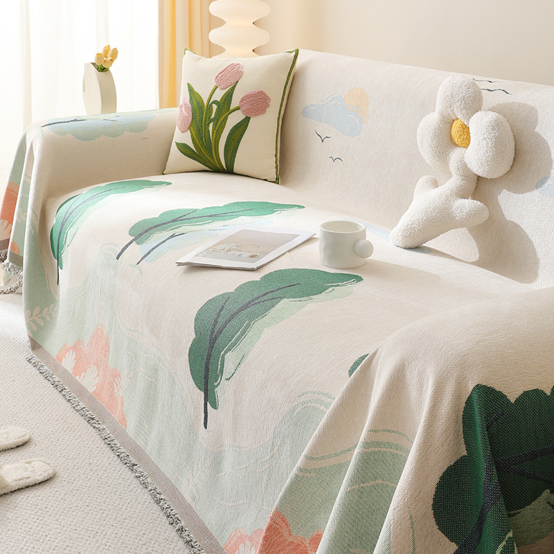 Chenille Advanced Sense Wonderful Dew Sofa Towel Anti-cat Scratch Sofa Cover Cloth Dustproof Sofa Cover All-inclusive Universal Cover Cover Blanket