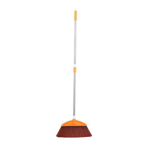 Wholesale stainless steel broom that doesn't pick up hair, household cleaning tool broom with long handle, manufacturer